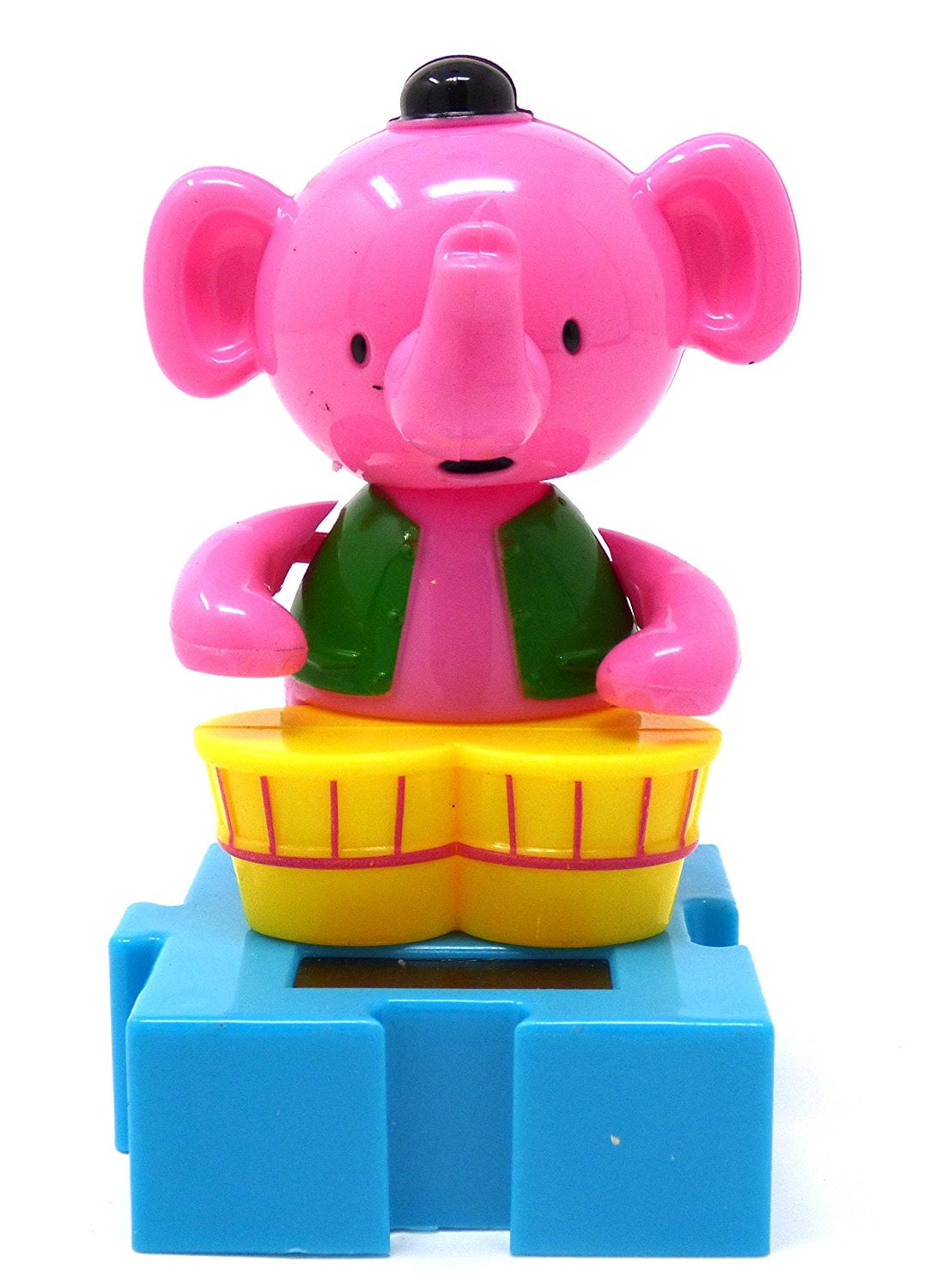 SOLAR POWER DANCING PINK CIRCUS ELEPHANT CHARACTER FIGURE NEW 