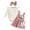 A02-A3 Pink, variant on CAICJ98 Baby Girl Clothes Fall Winter Outfit Long Sleeve Ruffle Romper Plaid Skirt Bow Headband 3 Pcs Set Pink,Size 6-9 Months