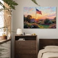 thumbnail image 5 of American Flag Canvas Wall Art - 4th of July Patriotic Canvas Print, Vintage Landscape Artwork Rustic Oil Paintings for Living Room Bedroom Study Home Office Decor, Gifts for man, 5 of 6