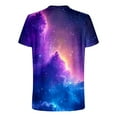 thumbnail image 4 of Yanghang Tops Men Tshirts Shirts For Men Men's Casual Sky Printed Round Neck Short Sleeved T-Shirt Top Shirts For Men Tall, 4 of 5