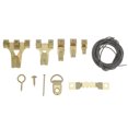 thumbnail image 4 of Graflsoa 282-Piece Brass Picture Hanging Kit with Gold Hooks, Nails, and Steel Wire Rope in Transparent Case for Easy Storage and Portability, 4 of 6