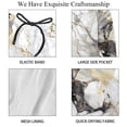 thumbnail image 4 of luoweisi Men's Beach Shorts Quick Dry Swim Trunks with Mesh Lining Marble Texture 2XL, 4 of 5