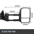 thumbnail image 2 of Motor Genic Extendable Towing Mirrors For Ford Ranger MK PX XL XLT XLS Wildtrak 2012-ON, 2 of 8