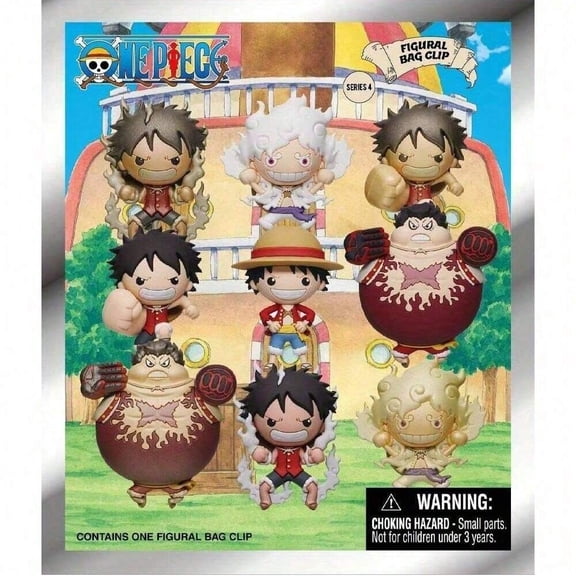 1PC Luffy PVC Mystery Bag Keychain Random Forms of One Piece Character