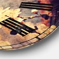 thumbnail image 3 of Designart 'Vintage Butterfly And Cherry Tree Traditional Wall Clock, 3 of 4