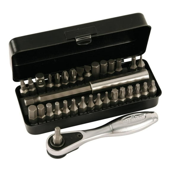 Wiha Bit Set,Steel,35 pcs. 74996