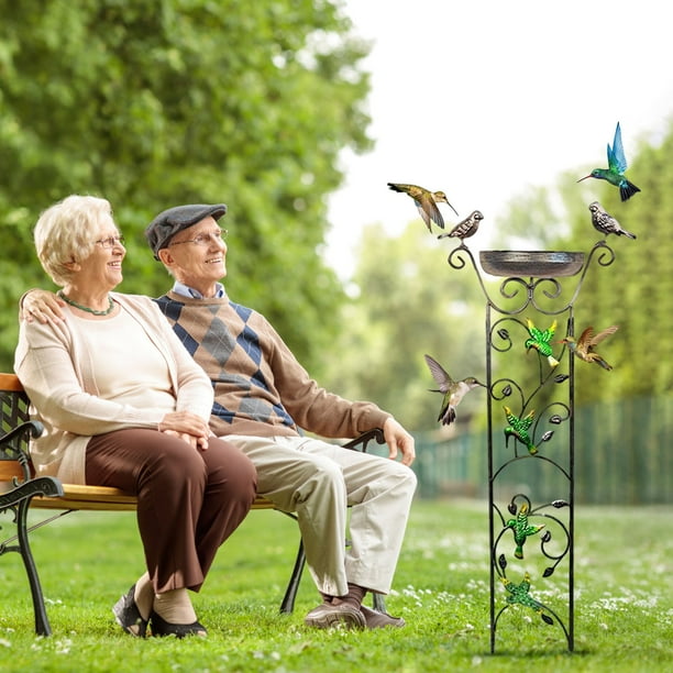 Comederos para pájaros, comedero para colibríes Vogeltrnke Stehend, aparato de alimentación para pájaros