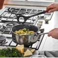 thumbnail image 2 of WWS-Risotto Spoon, Cooking Utensil, Perfect for Stirring and Serving Risotto, Durable BPA-Free Matte Black Silicone, Acacia Wood Handles, Safe for Nonstick Cooking Surfaces, 2 of 4