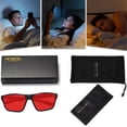 thumbnail image 7 of KANASTAL Blue Light Glasses Men Women Sleeping Glasses Rest Anti Glare UV400 Red Lens, 7 of 7