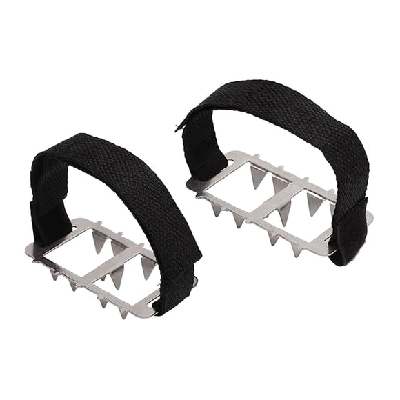 Clavos para zapatos, clavos para hielo, antideslizantes, de acero inoxidable, resistentes, tacos de tracción para pesca en hielo y trotar Cola Crampones para zapatos de invierno.