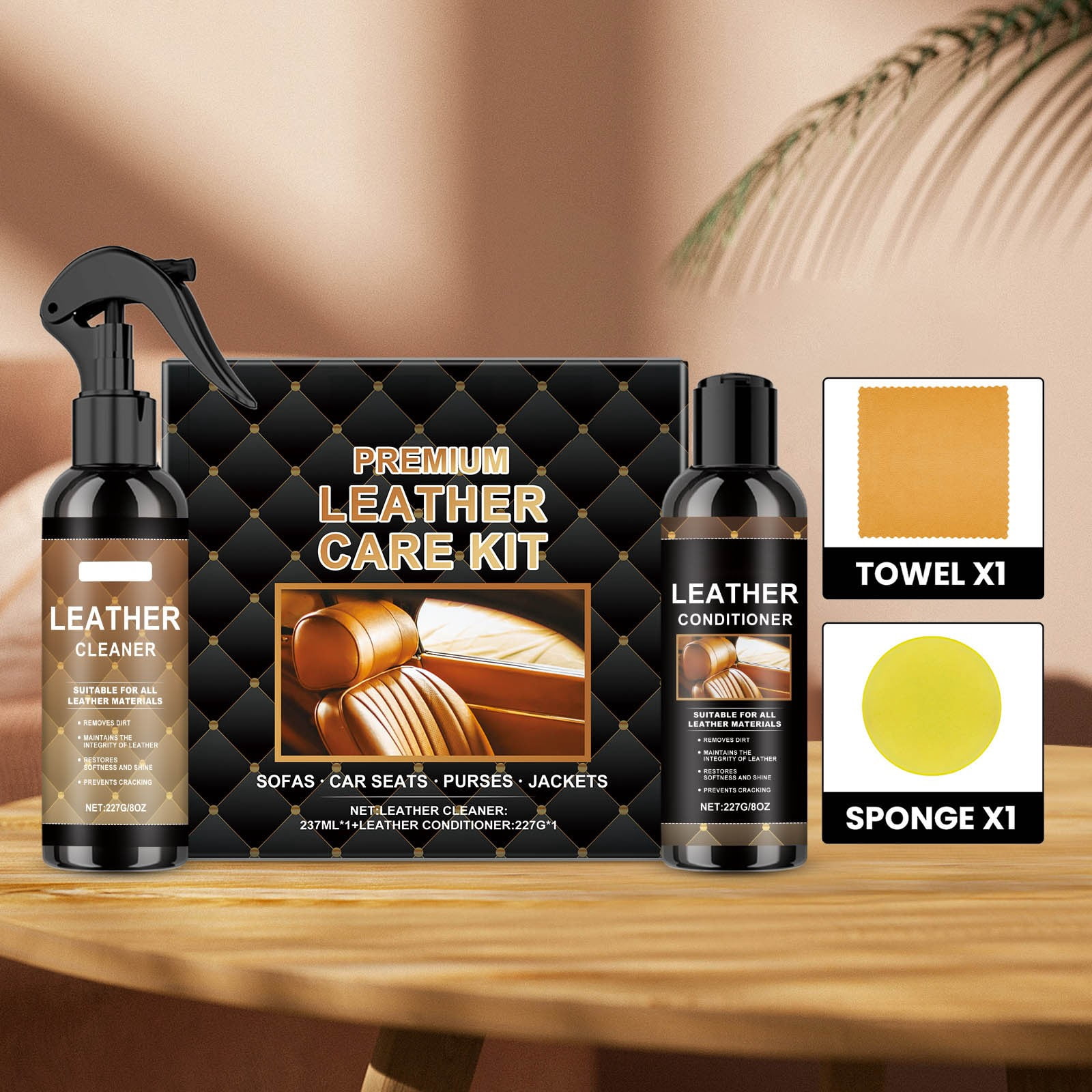 Kyusrd 237ml 227ml Leather Care Kit Leather Stains Leather Care