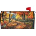 thumbnail image 2 of Fall Mailbox Covers Magnetic Maple Leaves Bird Mailbox Cover Autumn Mailbox Cover Magnetic Mailbox Wraps Standard Size 18" X 21" Holiday Garden Mailboxs Decorations for Outside, 2 of 6