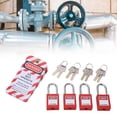 thumbnail image 3 of Bloqueo de Bloqueo de Bloqueo, Kit de Bloqueo de Seguridad Reutilizable Pa Nylon Pa Con Teclas Loto Etiquetas Para Energía Eléctrica de Productos Quimicos Industriales, 3 of 7