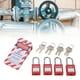 thumbnail image 5 of Kit De Bloqueo De Seguridad, Reutilizable, Larga Durabilidad, Resistencia Al Impacto, Bloqueos De Bloqueo Y Etiquetado Con Llaves, Etiquetas Loto Para Energía Eléctrica, 5 of 8