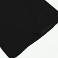 thumbnail image 4 of Miluxas Women's Pleated Chiffon Pants skirt Solid Elastic High Waist Casual Pants Wide Leg Pants for Spring Summer Black, 4 of 9
