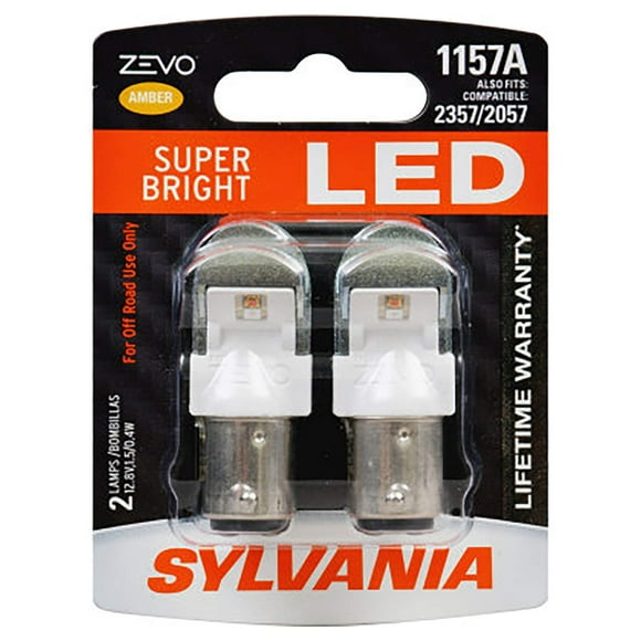 Bombilla LED ámbar SYLVANIA 1157 ZEVO LED ámbar, paquete de 2