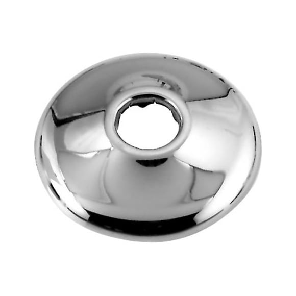 Westbrass D128-26 .63 in. OD Low Pattern Sure Grip Flange - Polished Chrome