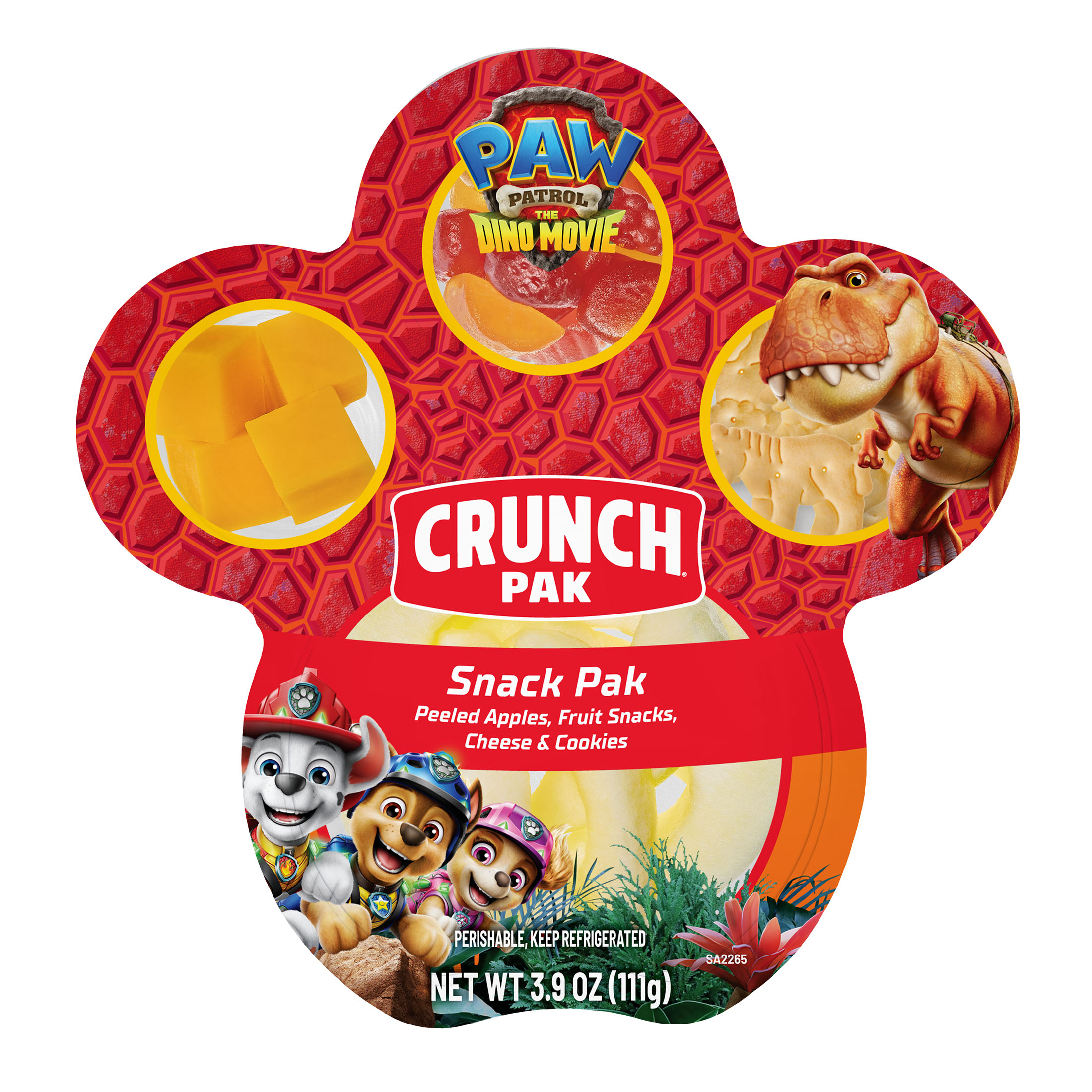 Crunch Pak Paw Patrol with Sweet Sliced Apples, Fruit Snacks, Cheese and Cinnamon Dog Bone Cookies