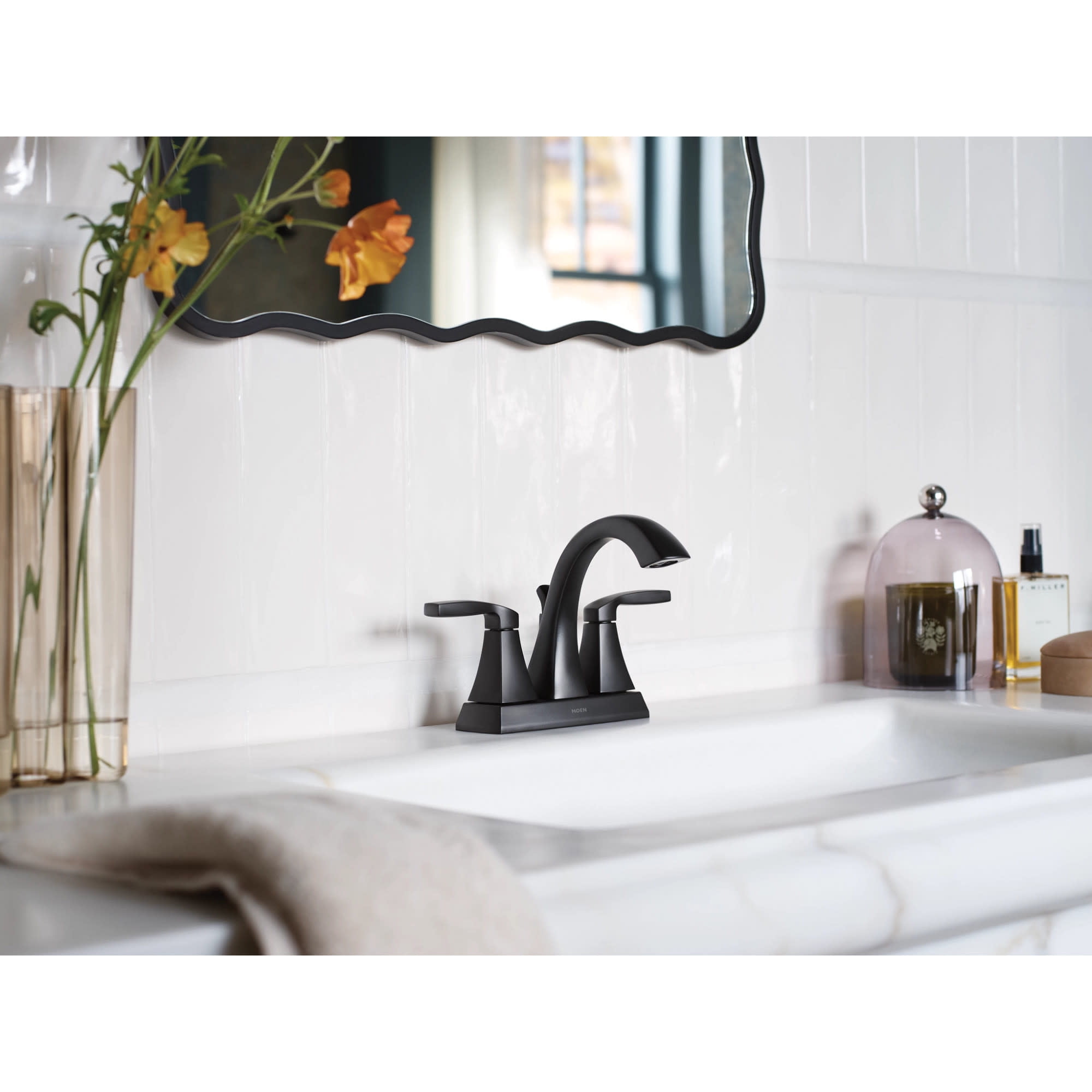 Moen Voss Chrome Two-Handle Bathroom Faucet
