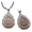 B, variant on Gold Stone Pendant Necklace for Women, Chunky Statement Dainty Heart Oval Natural Gemstone Dangle Necklaces Wedding Prom Accessories Fashion Jewelry Gift