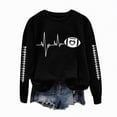 thumbnail image 5 of Godom Oversized Sweatshirt for Women Rugby Graphic Pullover Long Sleeve Drop Shoulder Fleece Sweatshirt, 5 of 5