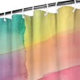 thumbnail image 3 of Colorful Watercolor Stripe Pattern Shower Curtain 72"x72" ,Bathroom Decorative Shower Curtains Set with 12 Hooks,Modern Waterproof Washable Shower Curtain, 3 of 6