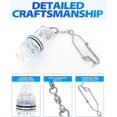 thumbnail image 2 of 3 Pack Fishing Deep Water Fishing Lights with Stainless Steel Long Line Clip Deep Sea Fishing Lights 2000ft Underwater Fish Attracting Lights for Swor, 2 of 5