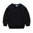 thumbnail image 5 of Sweatshirt Boys Long Sleeve Black Sweatshirt Kids Crewneck Pullover Casual Sport Sweatshirts Winter Clothes Little Girls Clothes 1T, 5 of 7