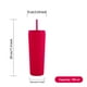 thumbnail image 5 of Vaso recto Textura diamante doble pared 700 ml con popote Rosa, 5 of 7