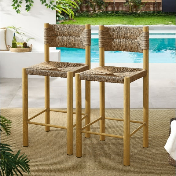 Parkland Counter Stools Set of 2 in Natural