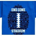 thumbnail image 3 of Instant Message - Football Phrases - Youth Short Sleeve Tee, 3 of 6