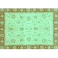 thumbnail image 1 of Ahgly Company Indoor Rectangle Abstract Turquoise Blue Modern Area Rugs, 7' x 9', 1 of 4
