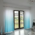 thumbnail image 2 of URMAGIC 2 Panel/79"x106" Gradient Color Blackout Window Curtains Eyelet Curtains Grommet Curtains for Bedroom Bathroom Living Room,Peacock Green, 2 of 6