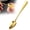 Gold, variant on XJGHHSY Grapefruit Spoons,Stainless Steel Grapefruit Spoon Utensil,Serrated Edge & Thick Gauge Handle,Gold Kitchen tool with Non-stick Plating for Kiwi,Dessert,Apple,Citrus Fruit,Rose Gold