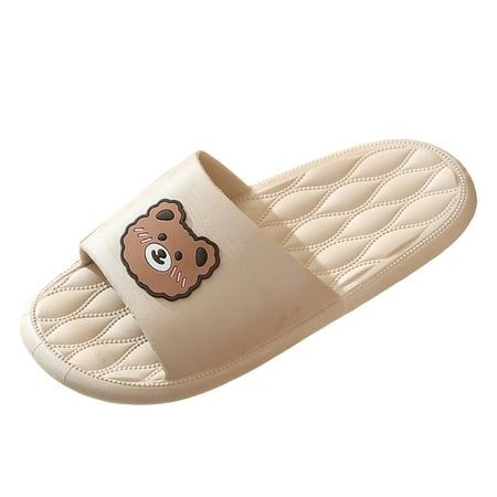 

Quealent Adult Men Shoes Mens House Slippers Size 12 Wide Men Shoes Flat Slippers Bathroom Indoor Home Slippers Bedroom Slippers Men Size 11 Khaki 8.5