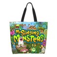 thumbnail image 2 of My Singing Monsters Shoulder Bag Durable Reusable Grocery Bags Shopping Tote Bag for Women, 2 of 9