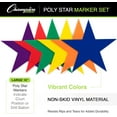thumbnail image 3 of Champion Sports Poly Star Marker Set, 9 Inches, Set of 6 - Multicolor, 3 of 6