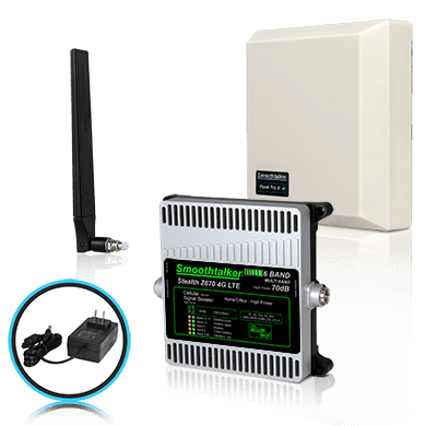 Stealth Z6 70dB 6-Band 4G/5G Ready Cellular Booster Kit