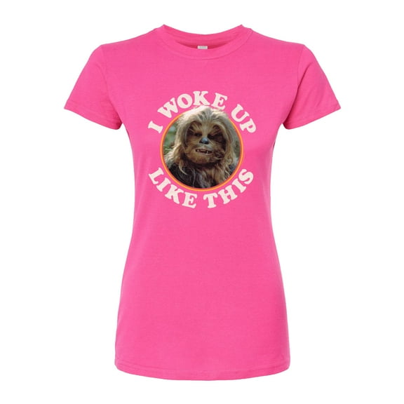 Star Wars - I Woke Up Like This Chewie - Juniors Fitted Tee