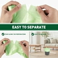 thumbnail image 5 of GPED 100 Count 4-6 Gallon Small Trash Bags, Biodegradable Extra Strong Unscented Garbage Bags, Expanded Size for Bathroom Bedroom Office Kitchen, Green, 5 of 7