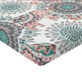 thumbnail image 4 of Ambesonne Oriental Themed Fitted Sheet, Elephant Boho Art, Twin XL Size, Blush Seafoam White, 4 of 5
