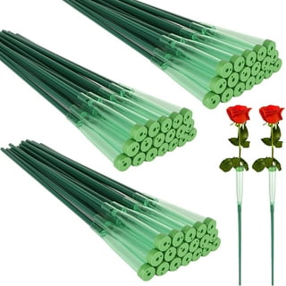 30 Pack Stem Water Tubes for Flowers with Caps, Extendable Vials for Floral Arrangements, Florist Supplies (6 and 12 Inches)