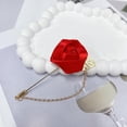 thumbnail image 4 of Fashion Men Rose Flower Lapel Stick Brooch Pin Satin Tassel Chain Dangling Handmade Boutonniere Pins for Suit Collar Men’s Wedding Groom Groomsman Floral Tuxedo Corsage Accessory Husband Father, 4 of 12