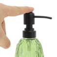 thumbnail image 3 of Unique Bargains 1 Pc Durable Argyle Pattern Soap Dispenser 11.84oz Green Black, 3 of 6