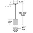 thumbnail image 4 of Access Lighting Pendant in Matte White Color, 4 of 6