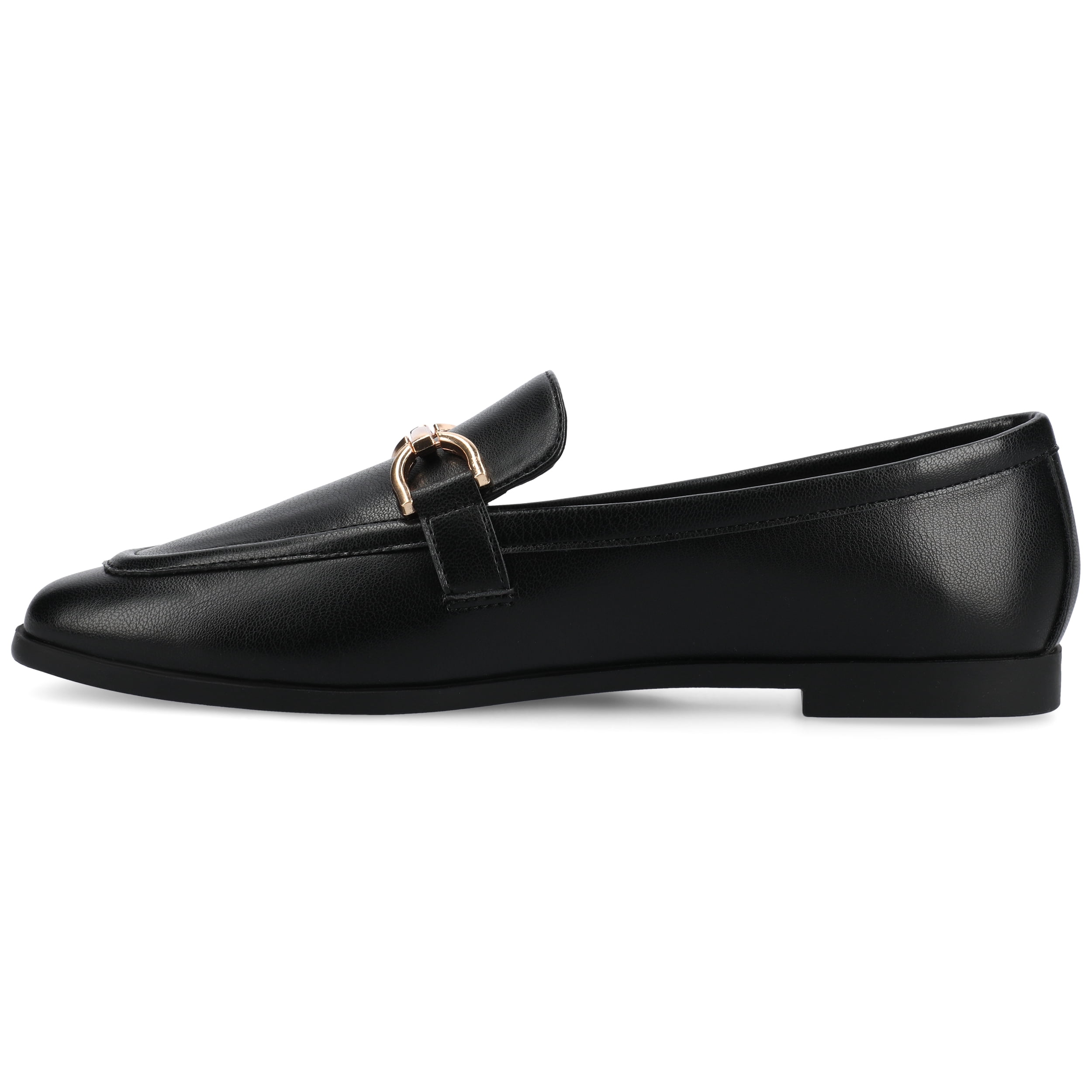 Journee Womens Mizza Loafer Slip On Square Toe Dress Flats, Widths Available