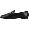 thumbnail image 3 of Journee Womens Mizza Loafer Slip On Square Toe Dress Flats, Widths Available, 3 of 10