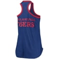 thumbnail image 3 of Women's G-III Sports by Carl Banks Royal Philadelphia 76ers Showdown Scoop-Neck Racerback Tank Top, 3 of 3