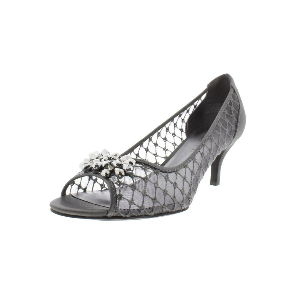 Karen Scott - Karen Scott Womens Maralyn Embellished Rhinestone Open-Toe Heels - Walmart.com