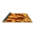 thumbnail image 2 of Ahgly Company Indoor Round Abstract Yellow Modern Area Rugs, 5' Round, 2 of 4
